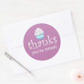 Danke, du bist süß Cupcake Sticker (Umschlag)