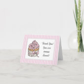 Danke | Du bist süßer Pinkkuchen Karte (Vorderseite)