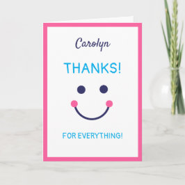 Danke. Du hast mich glücklich gemacht. Personalisi Karte