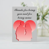 Danke, du zu sein dankeskarte (Stehend Vorderseite)