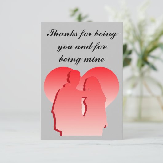 Danke, du zu sein dankeskarte (Stehend Vorderseite)