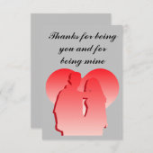 Danke, du zu sein dankeskarte (Vorne/Hinten)