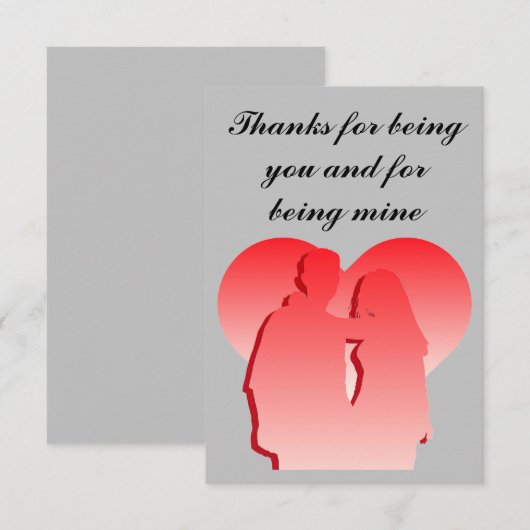 Danke, du zu sein dankeskarte (Vorne/Hinten)