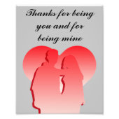 Danke, du zu sein fotodruck (Vorne)