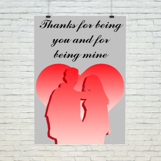 Danke, du zu sein fotodruck