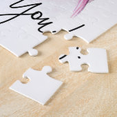 DANKE, dunkles Br-Brötchen-Braut-DK-Br-Brötchen Puzzle (Seite)