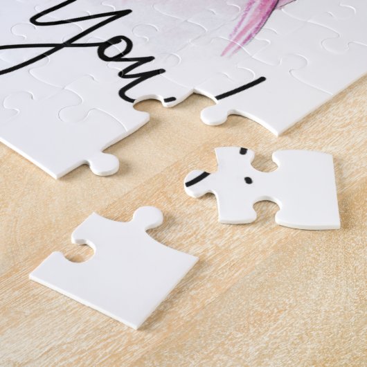 DANKE, dunkles Br-Brötchen-Braut-DK-Br-Brötchen Puzzle (Seite)