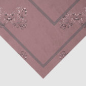"Danke" Dusty Rose Seidenpapier (Detail)