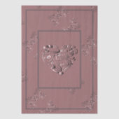 "Danke" Dusty Rose Seidenpapier (Vorderseite)