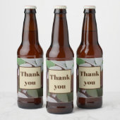 Danke Earth Tone Foto Beach Dank Sea Glass Bierflaschenetikett (Flaschen)