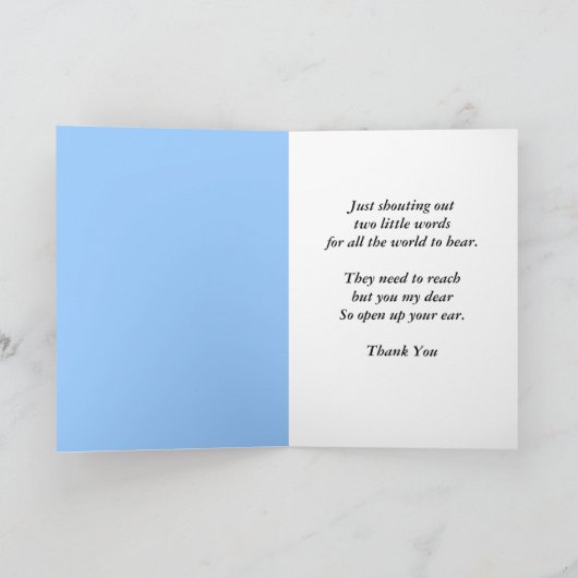 Danke Echo - Funny Message (Innenseite)