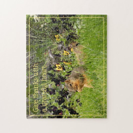 Danke Eichhörnchen Puzzle (Vertikal)