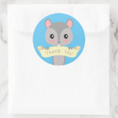 Danke, Eichhörnchen Runder Aufkleber (Tasche)
