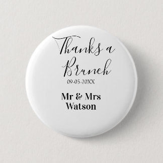 Danke ein Brunch nach der Hochzeit Name Datum einf Button