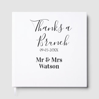 Danke ein Brunch nach der Hochzeit Name Datum einf Gästebuch
