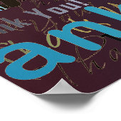 Danke! Ein großes Poster von vielen Dank! (Ecke)