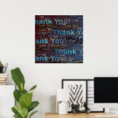 Danke! Ein großes Poster von vielen Dank! (Heimbüro)