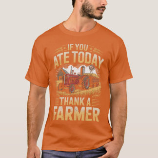 Danke Ein Landwirt Landwirtschaft Bauernhof Ranche T-Shirt