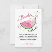 Danke, ein Melon 1. Geburtstag Dankeskarte (Vorderseite)