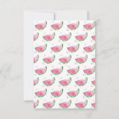 Danke, ein Melon 1. Geburtstag Dankeskarte (Rückseite)