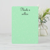 Danke, eine Million Dankeschön-Karte Karte (Stehend Vorderseite)