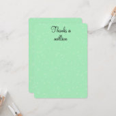 Danke, eine Million Dankeschön-Karte Karte (Vorderseite/Rückseite Beispiel)