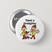 Danke einem Feuerwehrmann Button (Vorne & Hinten)