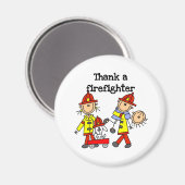 Danke einem Feuerwehrmann Magnet (Vorderseite/Rückseite)