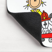 Danke einem Feuerwehrmann Mousepad (Ecke)