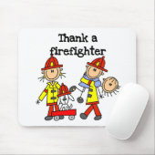 Danke einem Feuerwehrmann Mousepad (Mit Mouse)