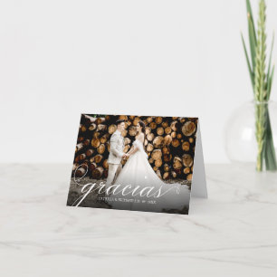 Danke Einfache Elegante Hochzeit Danke Foto