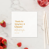 Danke! Einfache Hochzeit Serviette (Beispiel)