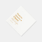 Danke! Einfache Hochzeit Serviette (Ecke)
