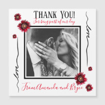 Danke, einfache rote Pappchen