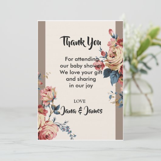 Danke Einladung (Stehend Vorderseite)