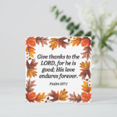 Danke Einladung (Stehend Vorderseite)