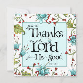 Danke - Einladung oder Flachkarte (Vorderseite)