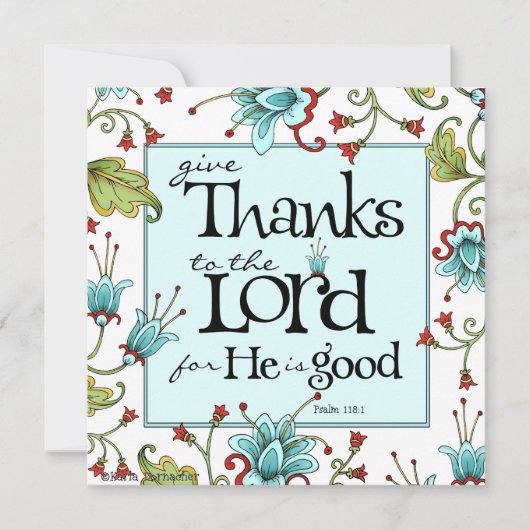 Danke - Einladung oder Flachkarte (Vorderseite)