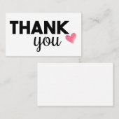 Danke einzigartige Visitenkarten des Herzens Visitenkarte (Vorne/Hinten)