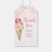 Danke Eis Brautparty Gevor Geschenkanhänger (Vorderseite)