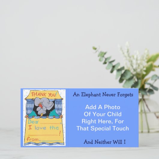 Danke Elefant (Stehend Vorderseite)