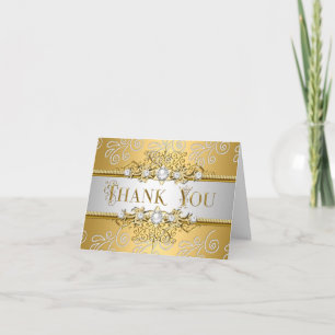 Danke Elegant Gold Silber Spitze Diamant Overlay