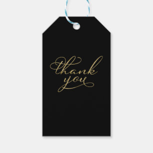 Danke - Elegante Goldfolie Hochzeitsgeschenk-Anhän Geschenkanhänger