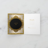 Danke elegantes beige Goldsahneschwarzes (Innenseite)