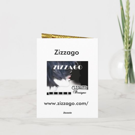 Danke elegantes rotes Goldschwarzes (Rückseite)