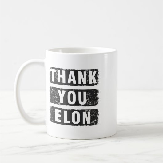 Danke Elon Kaffeetasse (Links)