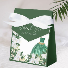 Danke Emerald Green White Peony Princess Dress Geschenkschachtel
