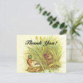 "Danke!" + Enten in der Nähe der Wasserpostkarte Postkarte (Stehend Vorderseite)