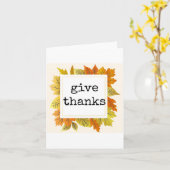 Danke, Erntedank Card, Herbstthema Karte (Gelbe Blume)