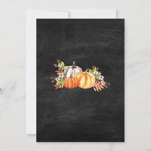 Danke Erntedank Dinner Einladung (Rückseite)